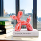 Ceramic Balloon Dog Sculpture Nordic Animal Home Decor Figurine