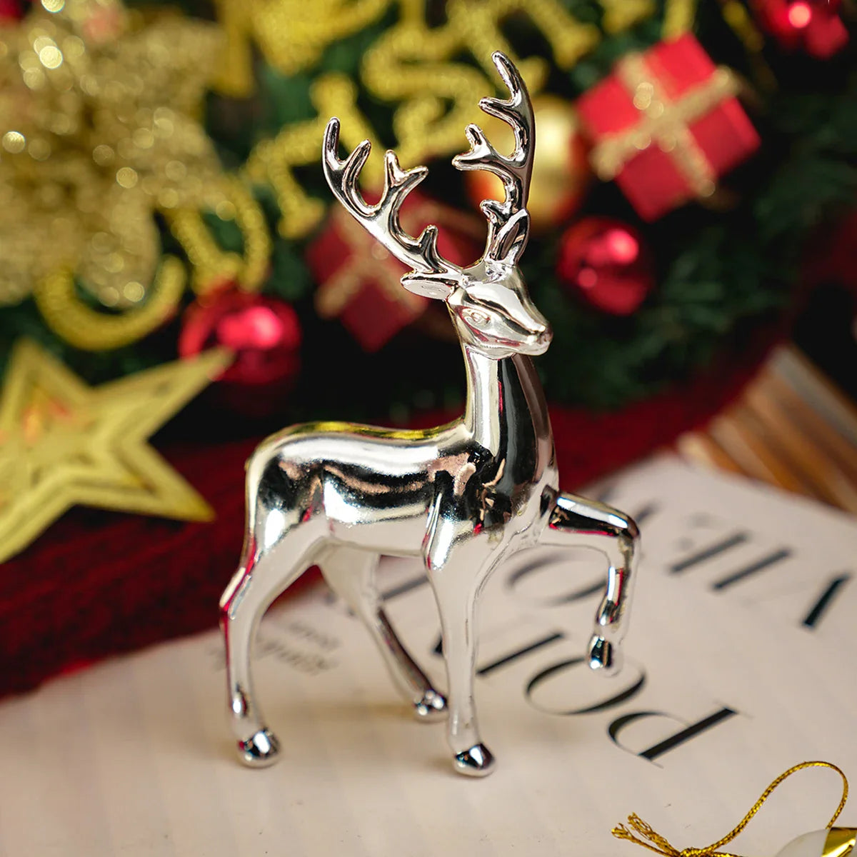 Cute Mother Deer Figurine Kawaii Miniature Kids Room Decor Sculpture