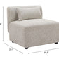 Textured Fabric Middle Chair