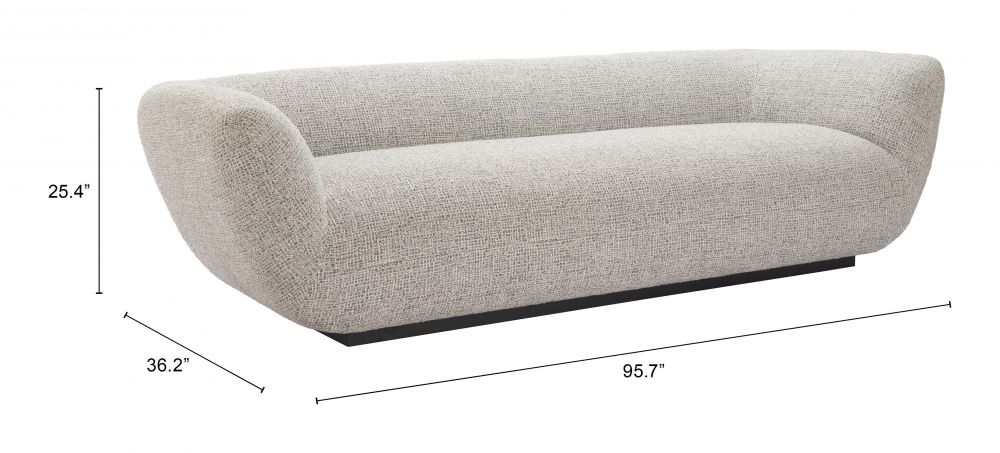 Textured Fabric Sofa