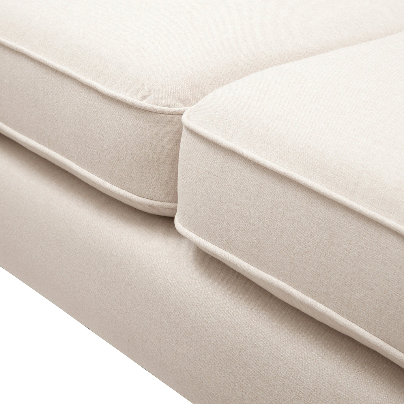 84' Modern Tuxedo Tufted Sofa, Sky Neutral Beige Polyester