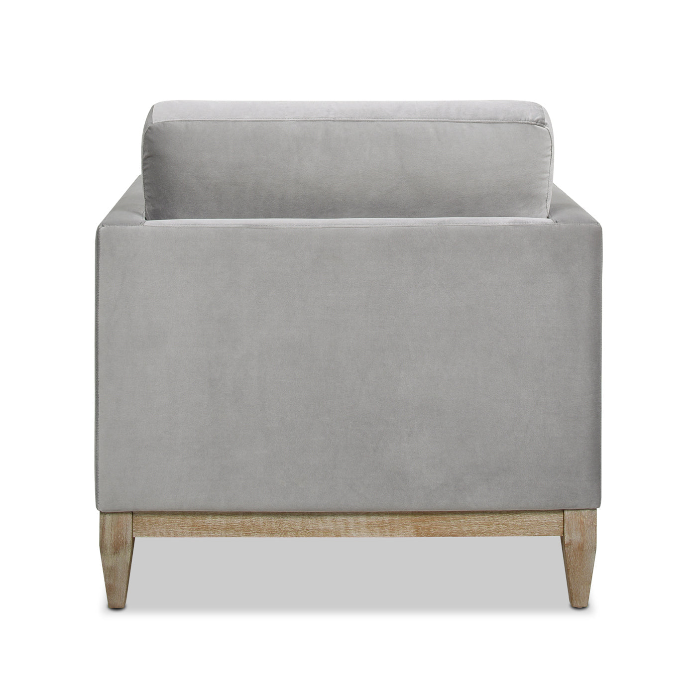 36' Modern Farmhouse Arm Chair, Opal Grey Velvet
