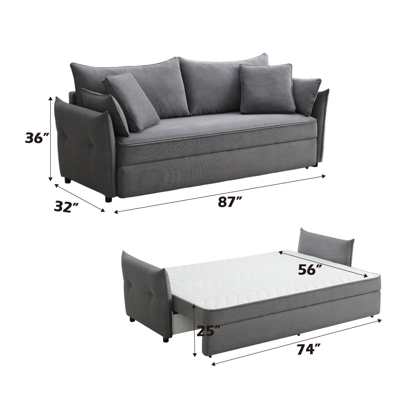 Pull Out Sleep Sofa With Storage
