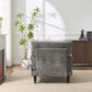 Modern Grey Upholstered Chaise Lounge Sofa Recliner