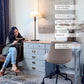 36 Inch Ivory Adjustable Table Lamp