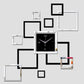 Modern Large Acrylic Mirror Wall Clock 3D Stickers Quartz Decor