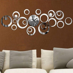 3D Acrylic Mirror Wall Clock Quartz Silent Modern Decorative Design
