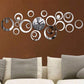 3D Acrylic Mirror Wall Clock Quartz Silent Modern Decorative Design