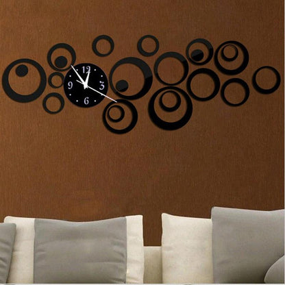 3D Acrylic Mirror Wall Clock Quartz Silent Modern Decorative Design